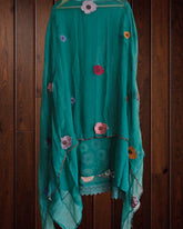 Elegant Soft Organza Unstitched Suit with Embroidery
